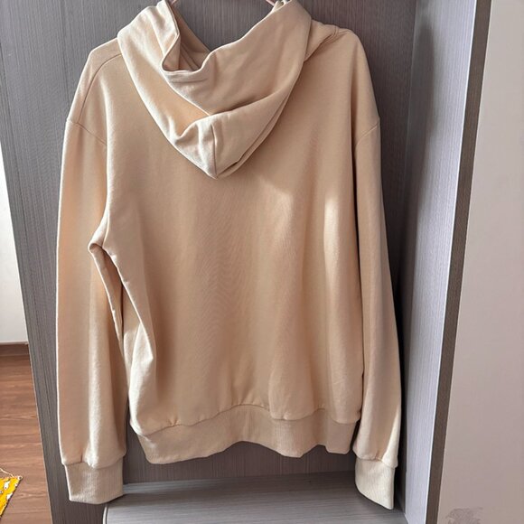 Sp5der Cream Loose Embroidered Spider Logo Hoodie - Picture 5 of 5